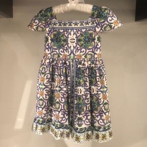 Girls Edgehill Collection Patterned Dress